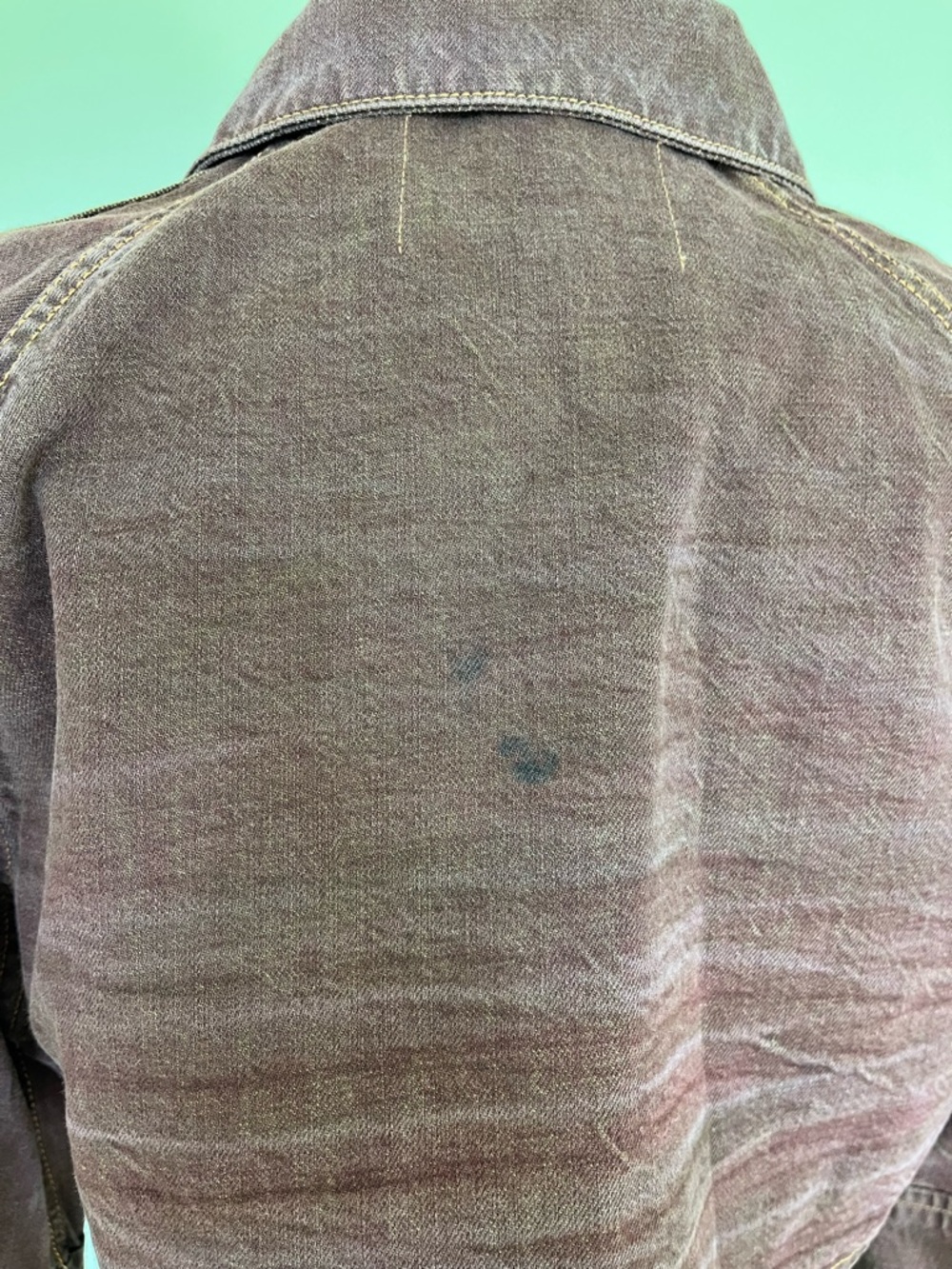 Eckhaus Latta Brown Eclipse Denim Jacket - Picture 4 of 7